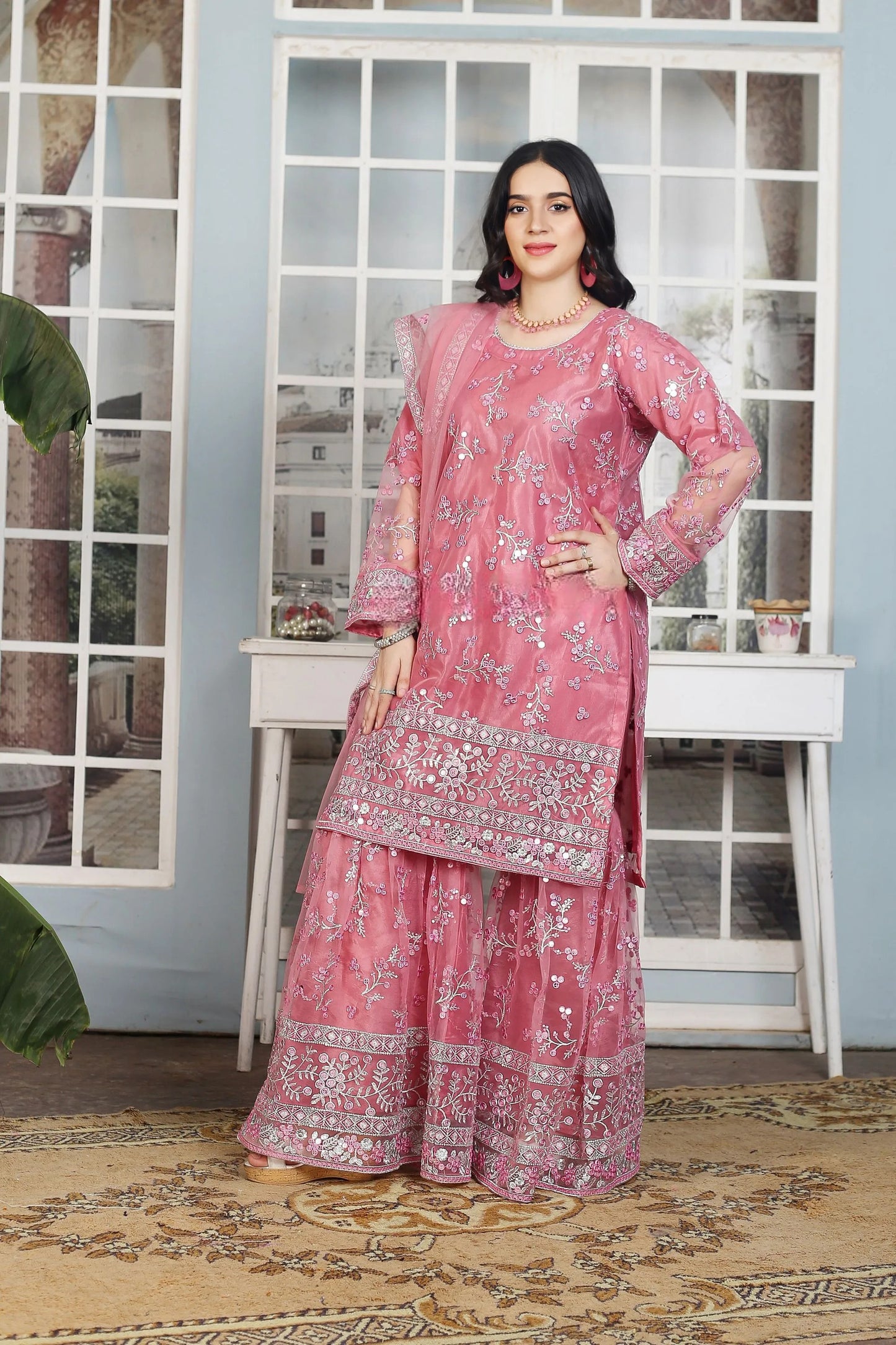 Sherara Set Work A Perfect Blend of Tradition and Glamour | FF-032