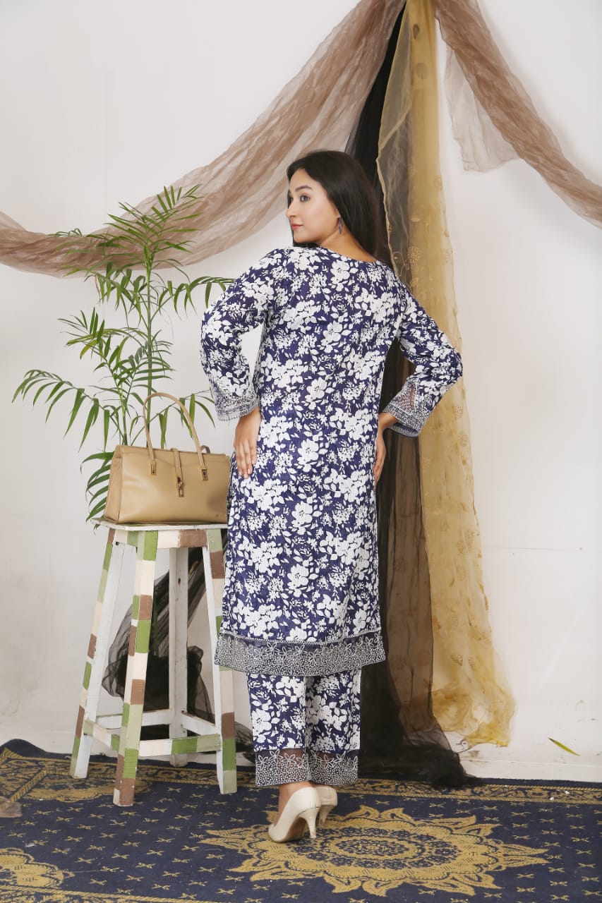 2piece Printed premium Lawn | FFP-003