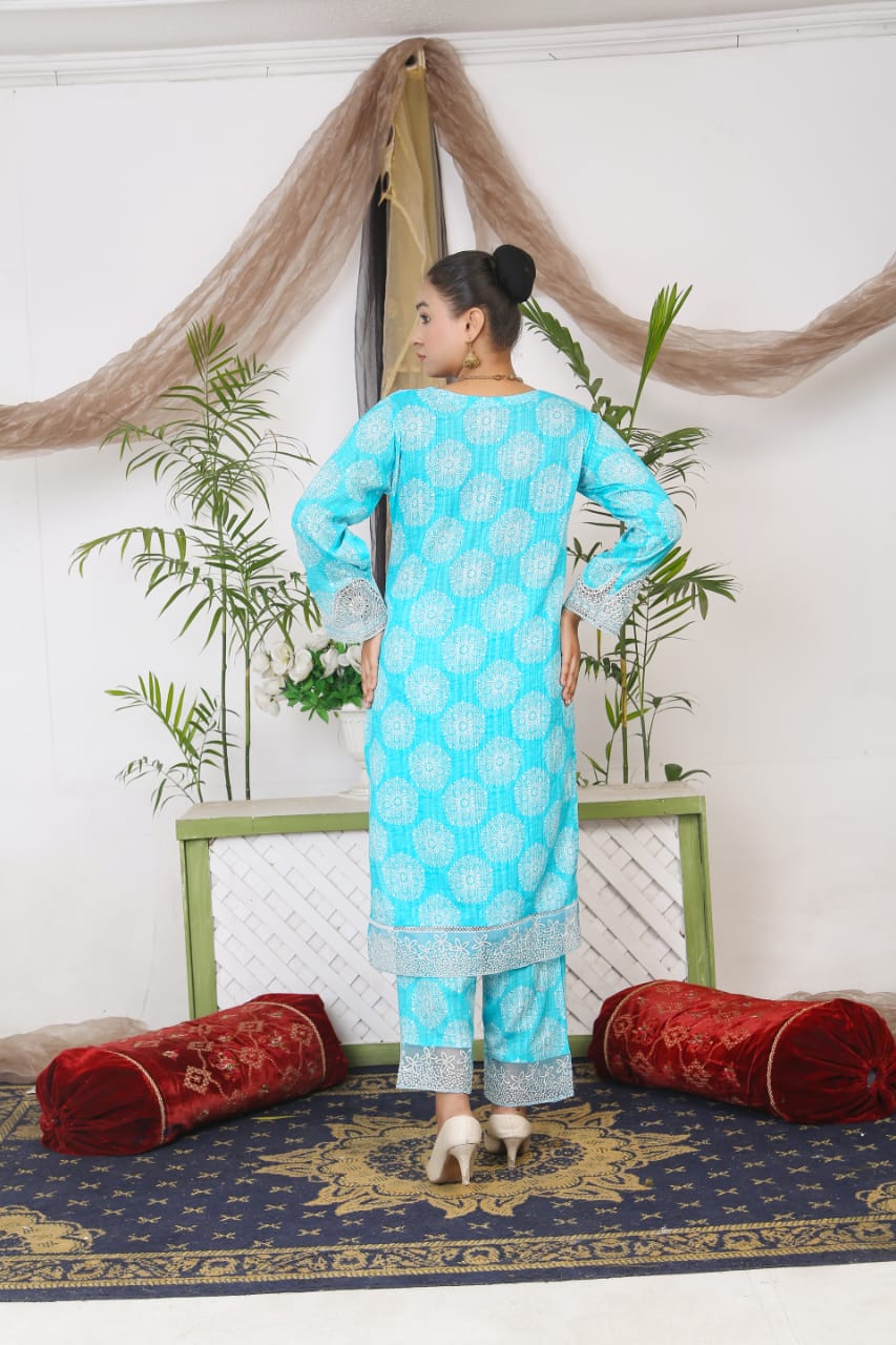 2piece Printed premium Lawn | FFP-006