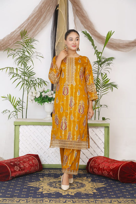 2piece Printed premium Lawn | FFP-008